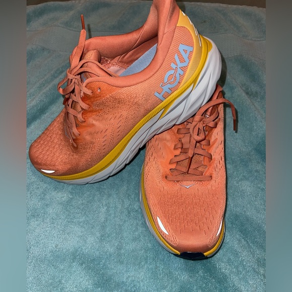 NEW w/o tags HOKA CLIFTON 8 SUN-BAKED ORANGE - Picture 4 of 8